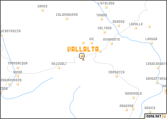 map of Vallalta