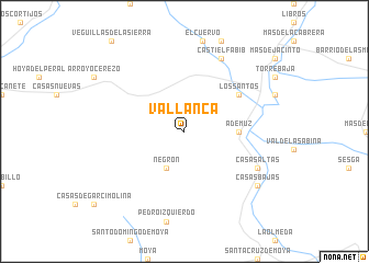 map of Vallanca