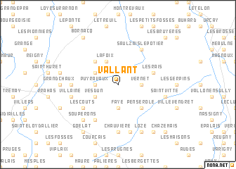 map of Vallant