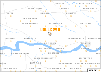 map of Vallarsa
