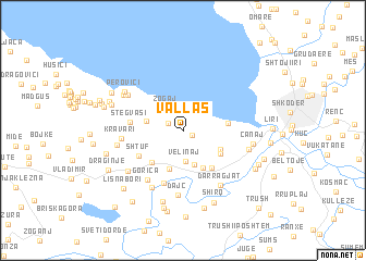 map of Vallas