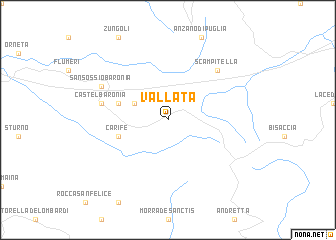 map of Vallata