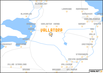 map of Vallatorp