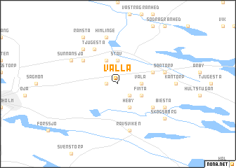map of Valla