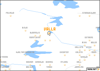 map of Valla