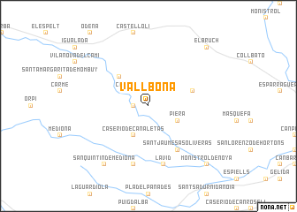 map of Vallbona