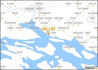 map of Vallby