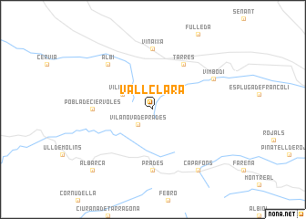 map of Vallclara
