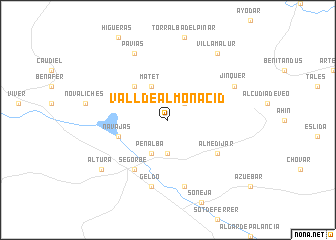 map of Vall de Almonacid