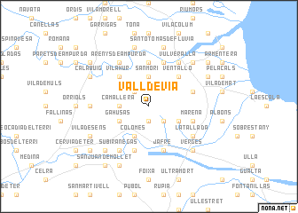 map of Valldeviá