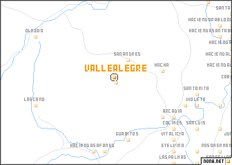 map of Valle Alegre