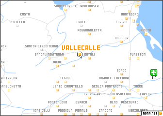 map of Vallecalle