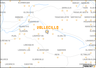 map of Vallecillo