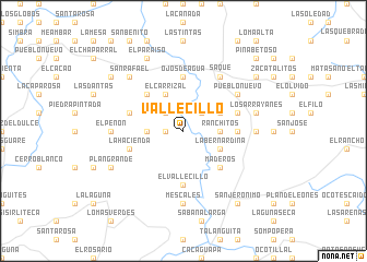 map of Vallecillo