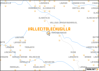 map of Vallecito Lechugilla