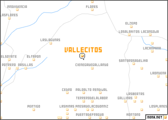 map of Vallecitos