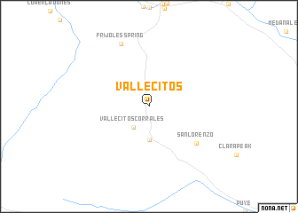 map of Vallecitos