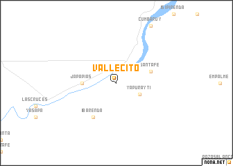 map of Vallecito