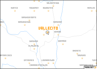 map of Vallecito