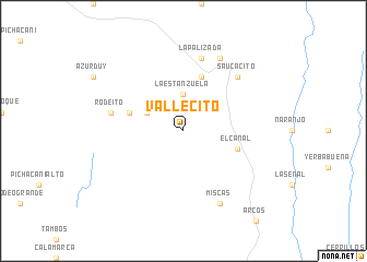 map of Vallecito