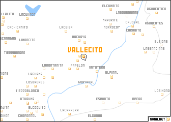 map of Vallecito