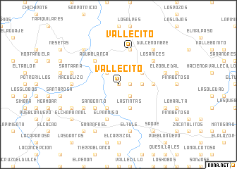 map of Vallecito