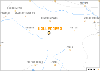 map of Vallecorsa