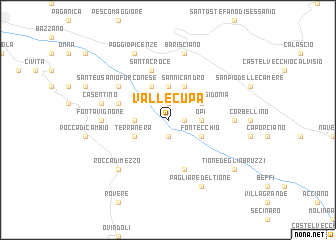 map of Vallecupa