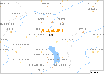 map of Vallecupa