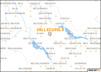 map of Vallecupola