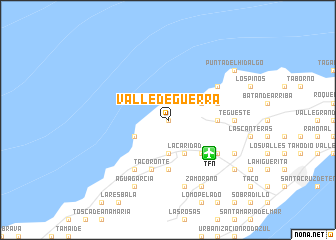 map of Valle de Guerra