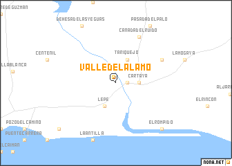 map of Valle del Álamo