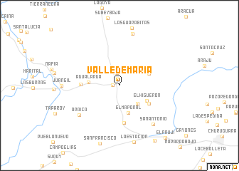 map of Valle de María