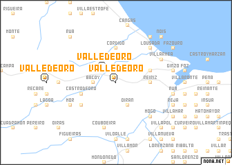 map of Valle de Oro
