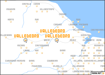 map of Valle de Oro