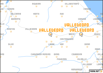 map of Valle de Oro