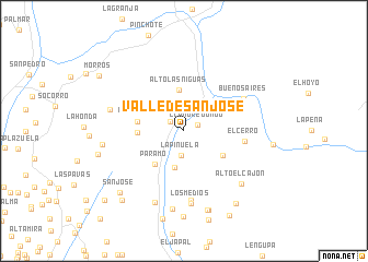 map of Valle de San José