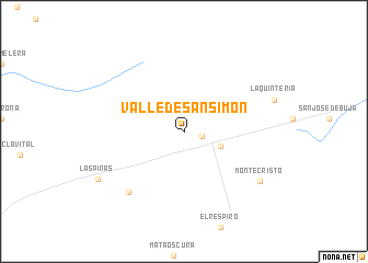 map of Valle de San Simón