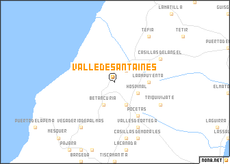 map of Valle de Santa Inés