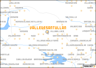 map of Valle de Santullán