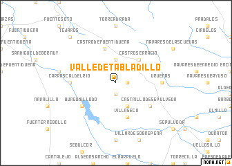 map of Valle de Tabladillo