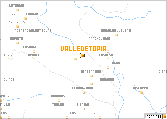 map of Valle de Topia