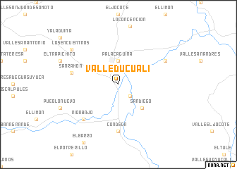 map of Valle Ducualí