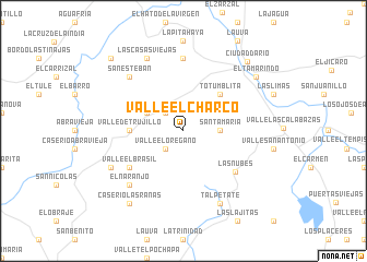 map of Valle El Charco