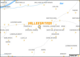 map of Vallées Pitron