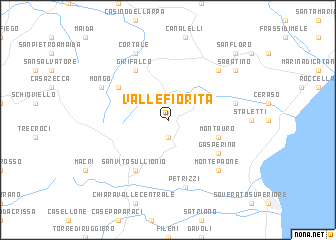 map of Vallefiorita