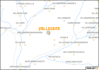 map of Vallegera