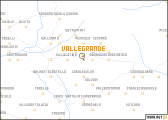 map of Vallegrande