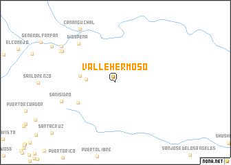 map of Valle Hermoso