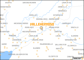 map of Valle Hermoso